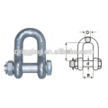 The high quality Forging Hot Galvanizing Steel Shackle